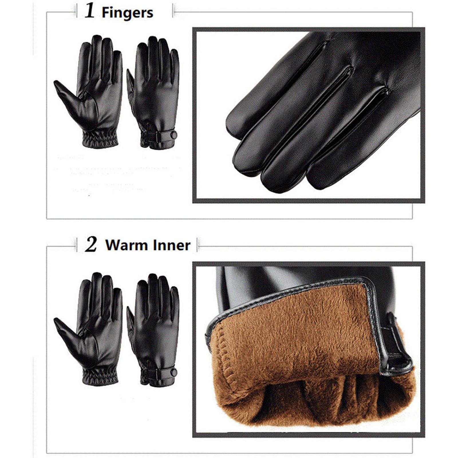 Gants d'hiver pour hommes, pou - Leather Driving Glove avis et prix