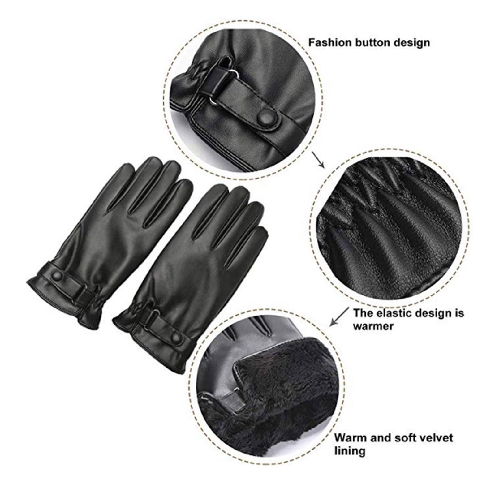 Gants d'hiver pour hommes, pou - Leather Driving Glove avis et prix